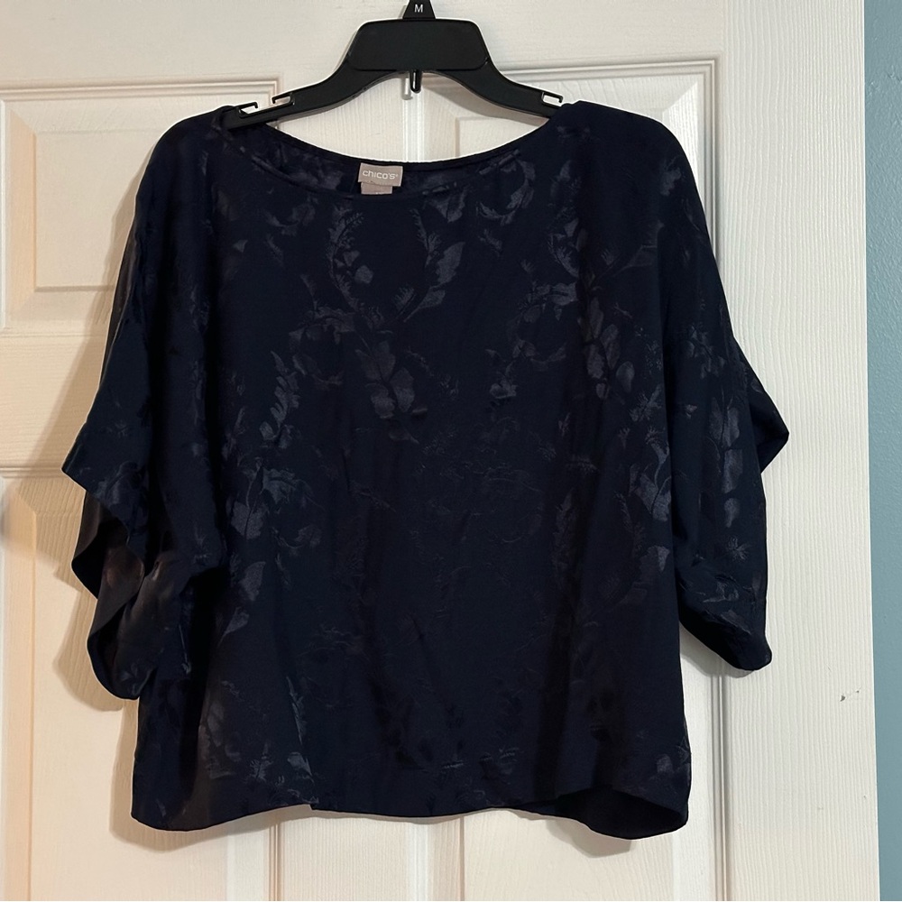 NWT Chico’s Jacquard Kimono Top‎ - Size 1
